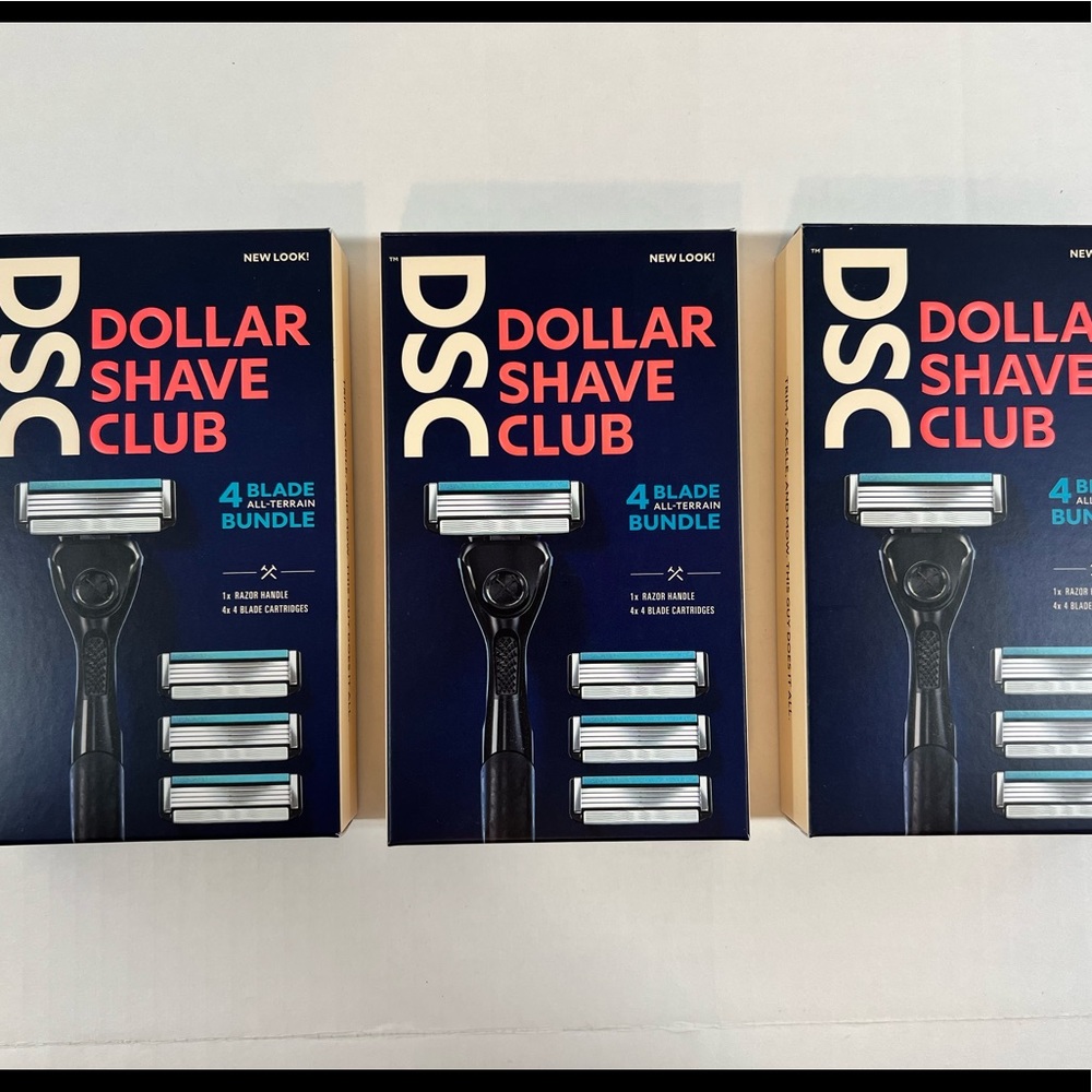 Set of 3 NTW DSC Dollar shave club razors new in box sealed